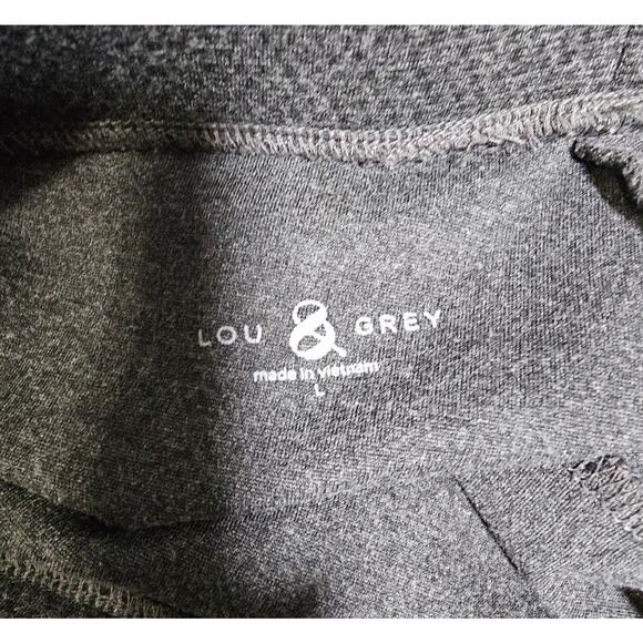 Lou and Grey Stretchy Pull On Pants Leggings Black Gray Large - Picture 6 of 10